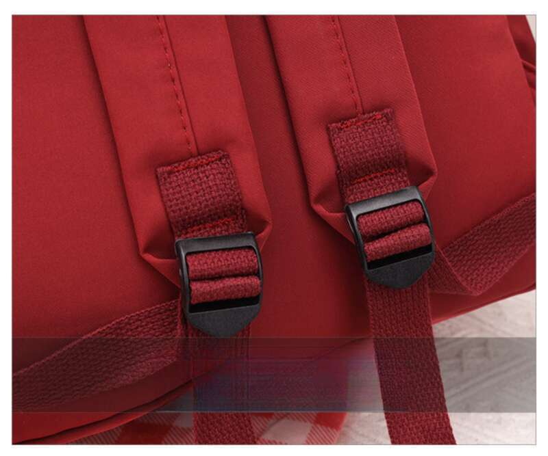 Koreanische Version der Studentinnen Große Kapazität Einfache Einfarbige Rucksäcke_voghion.com