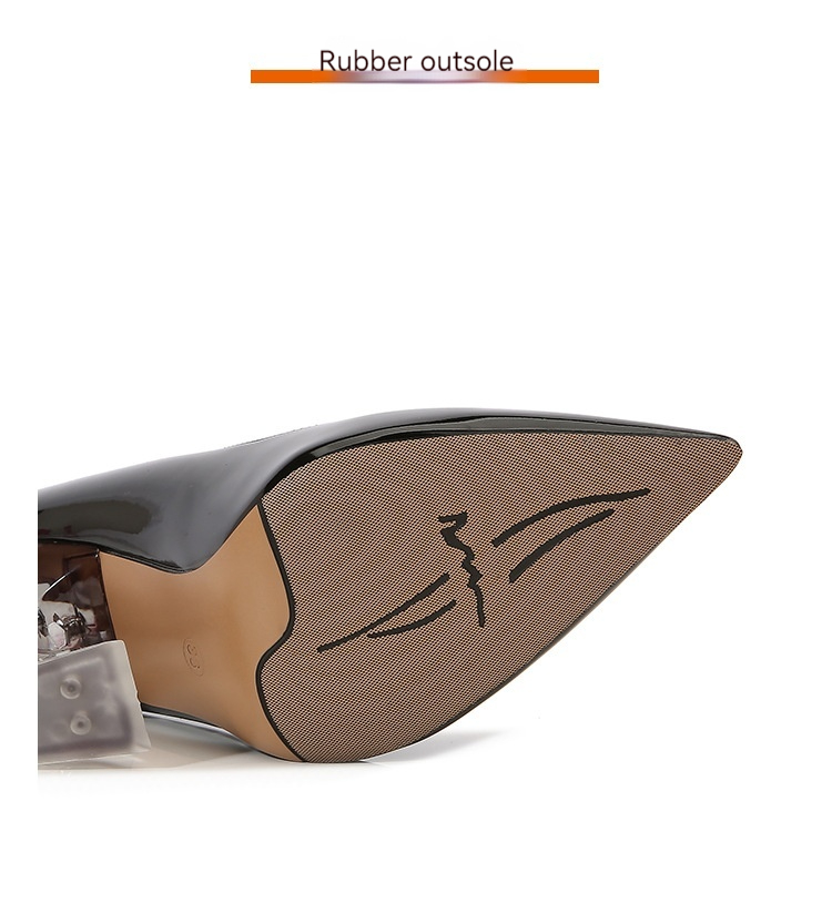 Cea mai recentă celebritate de pe internet din 2024, cu toc de cristal transparent, pantof supradimensionat cu toc înalt, gură superficială, stil cu guler alb de birou_voghion.com