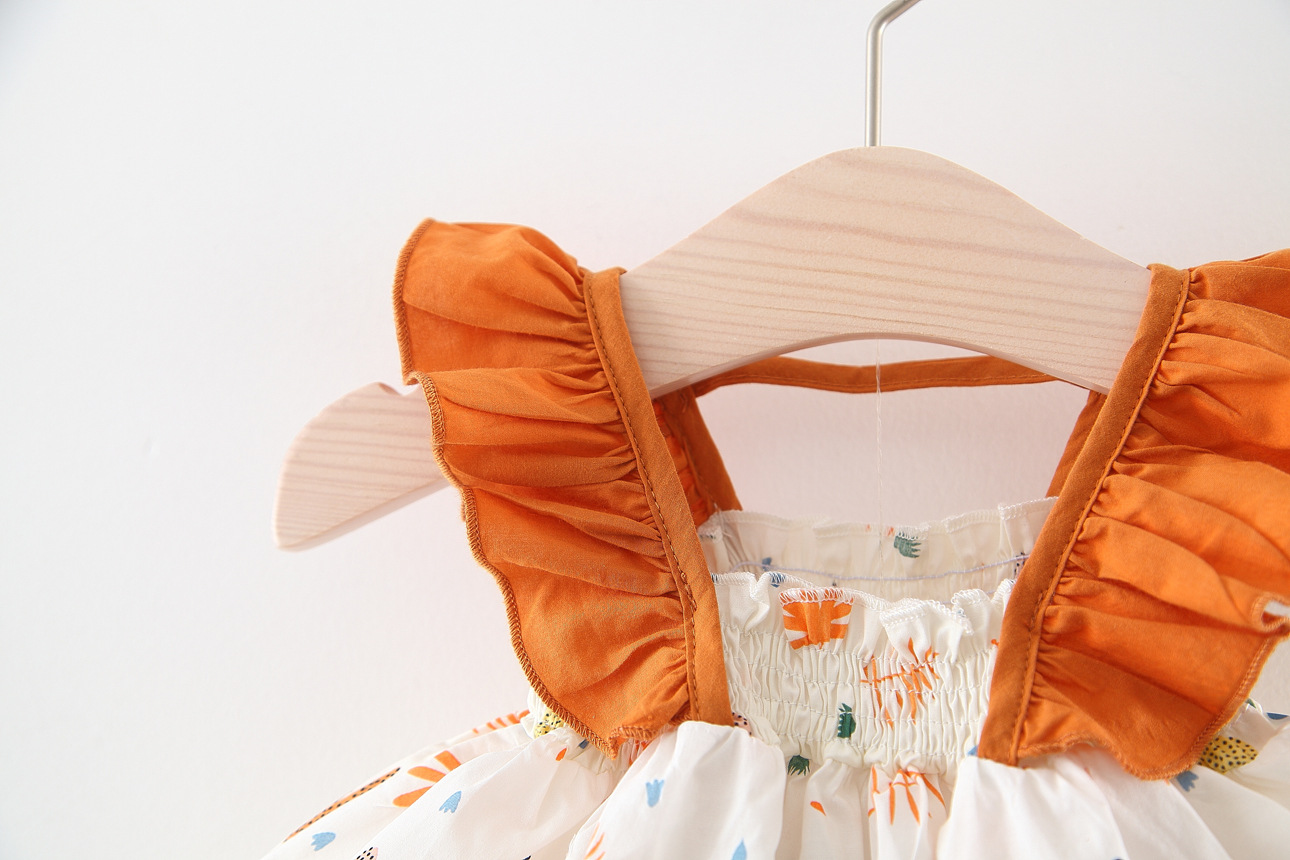 Baby Clothing Summer Fashion Sleeveless + Shorts 2pcs Set Girls Cartoon Cotton Outfits_voghion.com