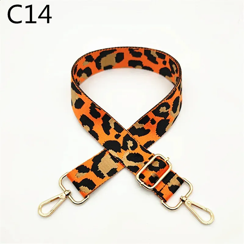 3.8cm Leopard Print Narrow Shoulder Strap Adjustable Womens Belts Replacement Bag Accessories 240805_voghion.com