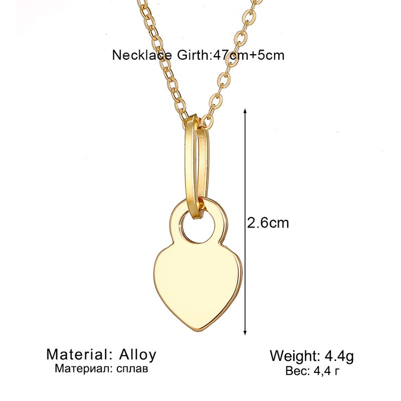 Liebesanhänger Halskette für Frauen hohler Stil hochwertiger Sinn für alle Spielpullover Schlüsselbeinkette Schmuck_voghion.com