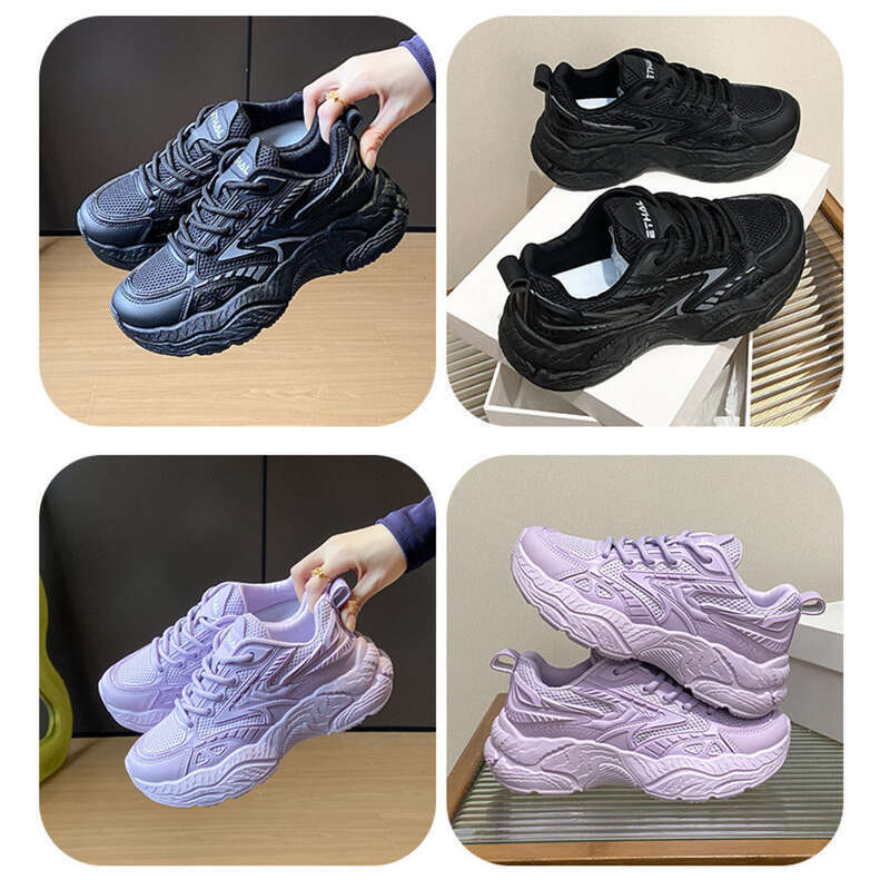 Ins Koreanische Version Neue Papa Für Frauen 2025 Frühling Student Sport Laufschuhe Casual Schuhe Mit Dicker Sohle Und Erhöhte_voghion.com