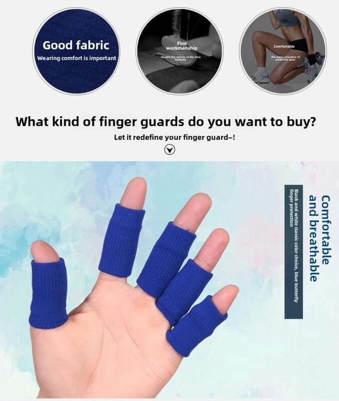 [A Huge Number Of Repeat Purchases] Basketball Volleyball, Badminton Joint Nylon Anti Slip Protection, Elastic Finger Sports Protective_voghion.com