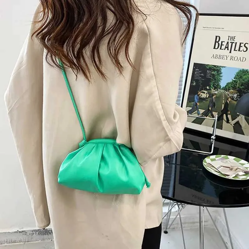Sac à bandoulière en cuir PU jaune et bleu pour femme, sacoche simple et polyvalente pour soirée_voghion.com