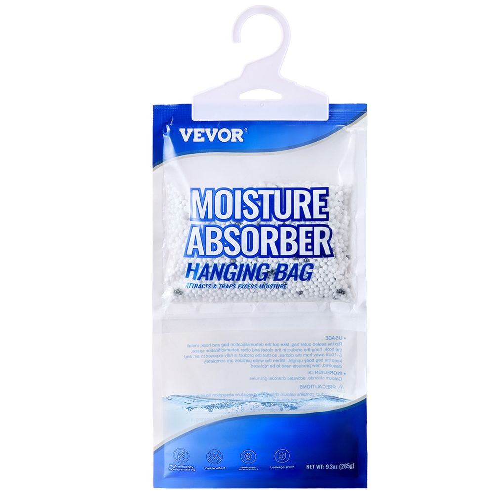 Hanging Moisture Absorber, 9.3 Oz Hanging Closet Dehumidifier Bags(10 Packs), Fragrance Free Moisture Bags In Wardrobes, Bedrooms, Bathrooms_voghion.com