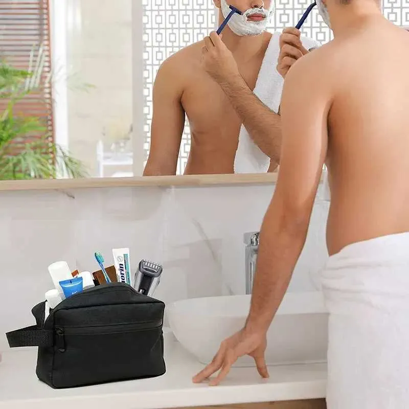 Neceser de viaje para hombre, neceser impermeable para maquillaje, belleza y rostro, organizador de bolsos._voghion.com