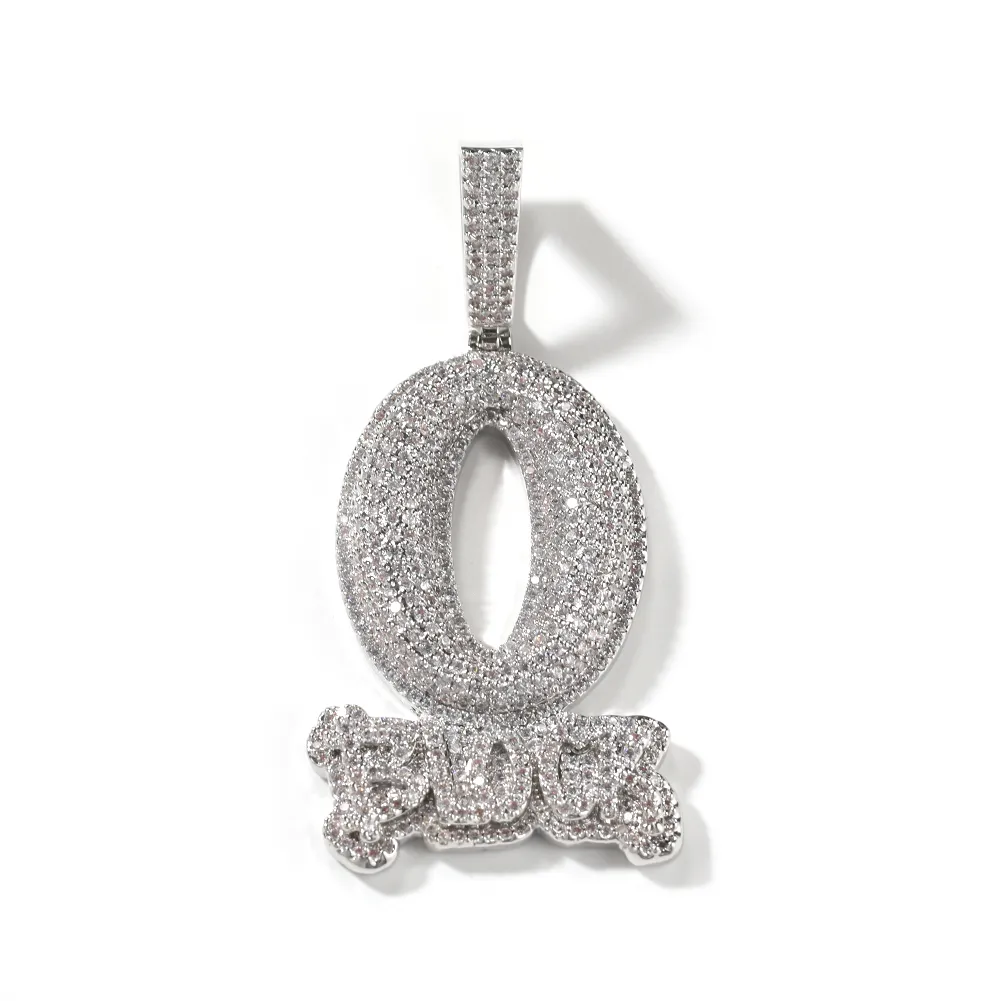 Hip Hop Fashion Art Buchstabe O-BLOCK Anhänger Halskette Bling Voll Zirkon Schmuck Cooles Männer Geschenk_voghion.com
