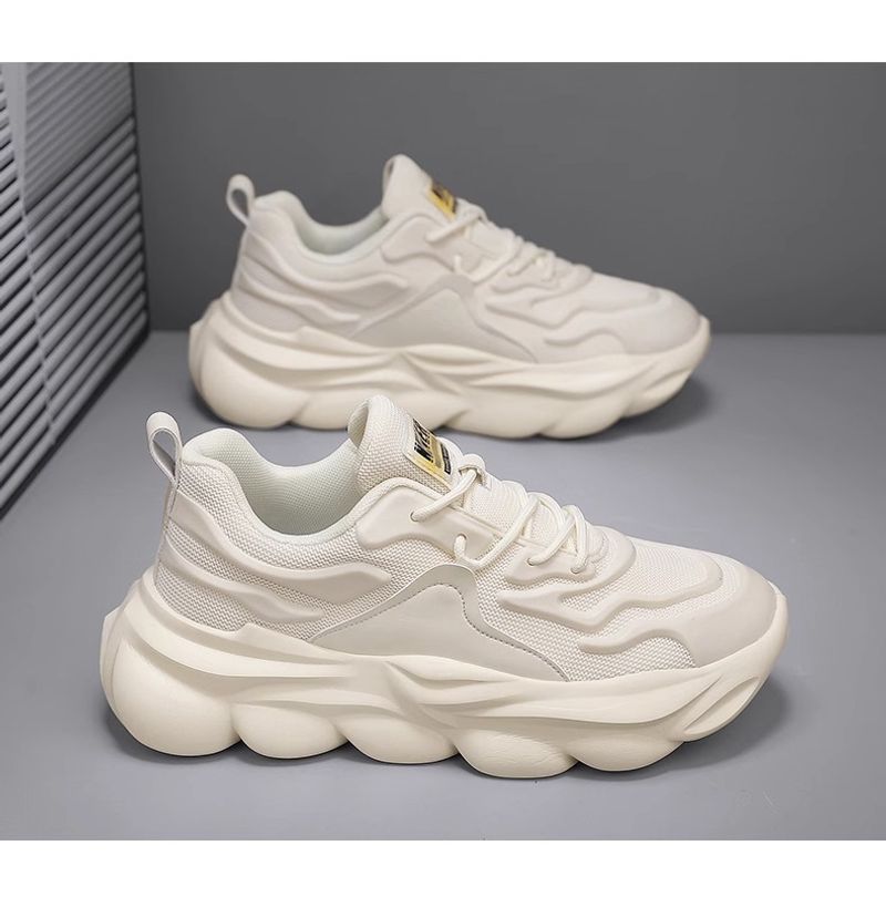 Pantofi sport negri casual noi pentru bărbați, alergare, înălțime mare, Daddy_voghion.com