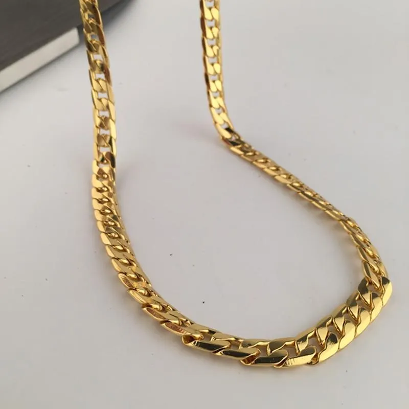 Chaîne pour homme et garçon de 12 mm d'épaisseur, collier en or jaune rempli de strass, bijoux en gros, chaînes cadeaux Hip Hop_voghion.com