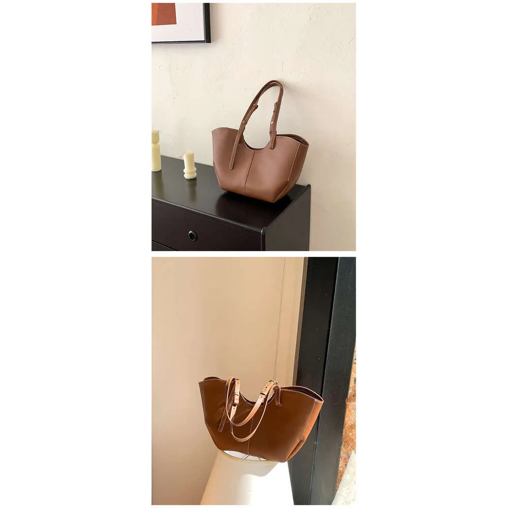 Designer Large Capacity Women Handbag Single Shoulder Portable Shopping Leather Ladies Commuter Underarm Totes Bag_voghion.com