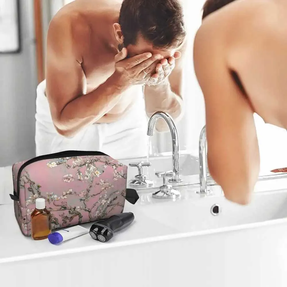 Blossoms Make-up für Frauen Reise Kosmetik Organizer süße blühende Al Baum Aufbewahrungstasche Y241023_voghion.com