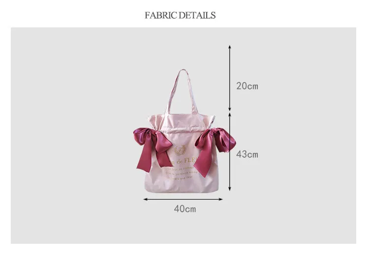 Borsa a tracolla carina da donna, per ragazze adolescenti, con fiocco, per studenti, borsa riutilizzabile, borsa per la spesa da donna, nuova moda_voghion.com