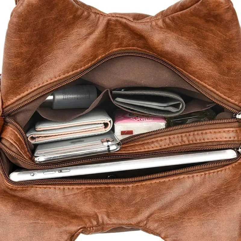 Black Shoulder Bag For Women Mini Motorcycle Style Handbag_voghion.com