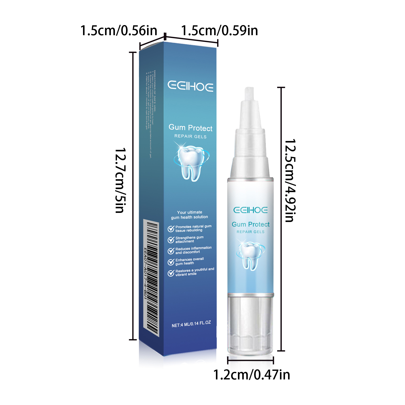 EELHOE Mild Cleaning Yellow Tooth Stain Fresh Care Gel_voghion.com
