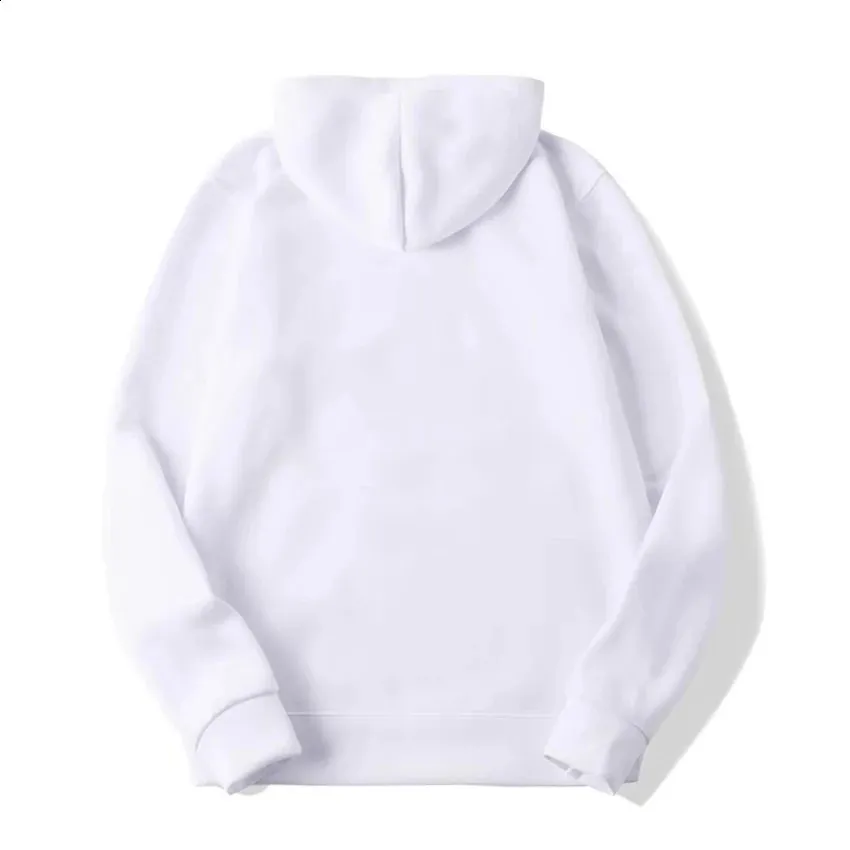 Sudadera con capucha de forro polar para hombre, unisex, color blanco y negro, 240920_voghion.com