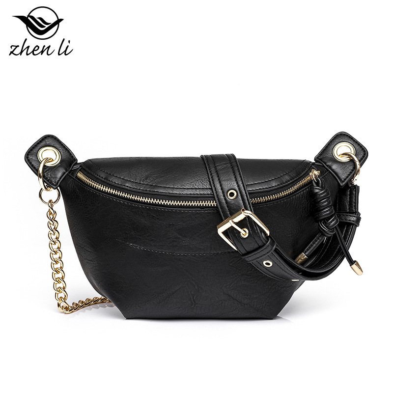 Crossbody Neue PU Brust Kette Taille Modische frauen Tasche_voghion.com