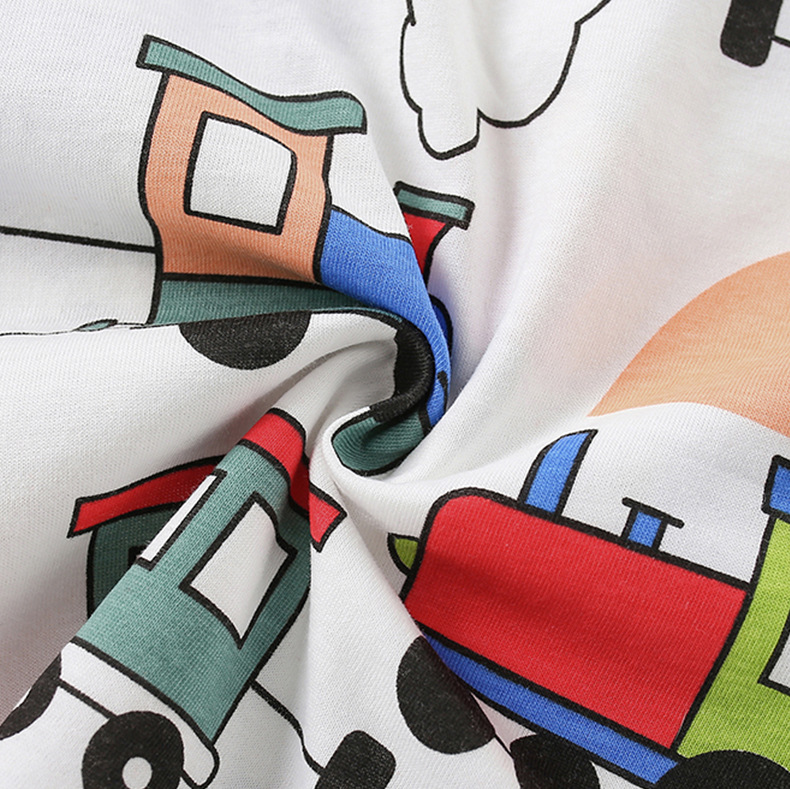 T-shirt à manches courtes et col rond imprimé, style décontracté, pour enfants, style européen et américain, couleur Élégance française, Malwee_voghion.com