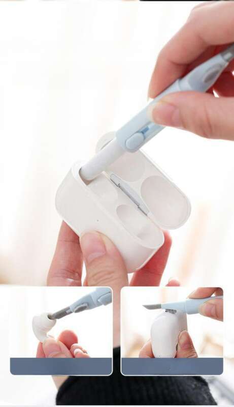 Set di spazzole per tastiera per computer multifunzione Seven In One, dispositivo per la pulizia e la rimozione della polvere degli auricolari Bluetooth, con_voghion.com