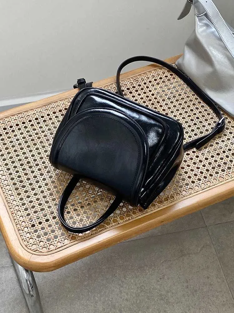Elegant Black Backpacks Women Solid Leather Flap Shoulder Pack Large Capacity Female Commute Handle Bags College Pu_voghion.com