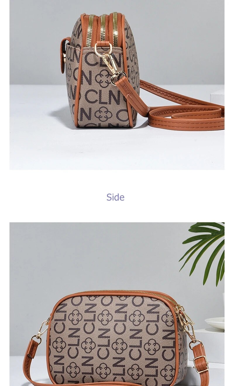 3 PU per borsa a tracolla a spalla firmata da donna cerniera liscia 2024 borse femminili di nuova moda estiva_voghion.com