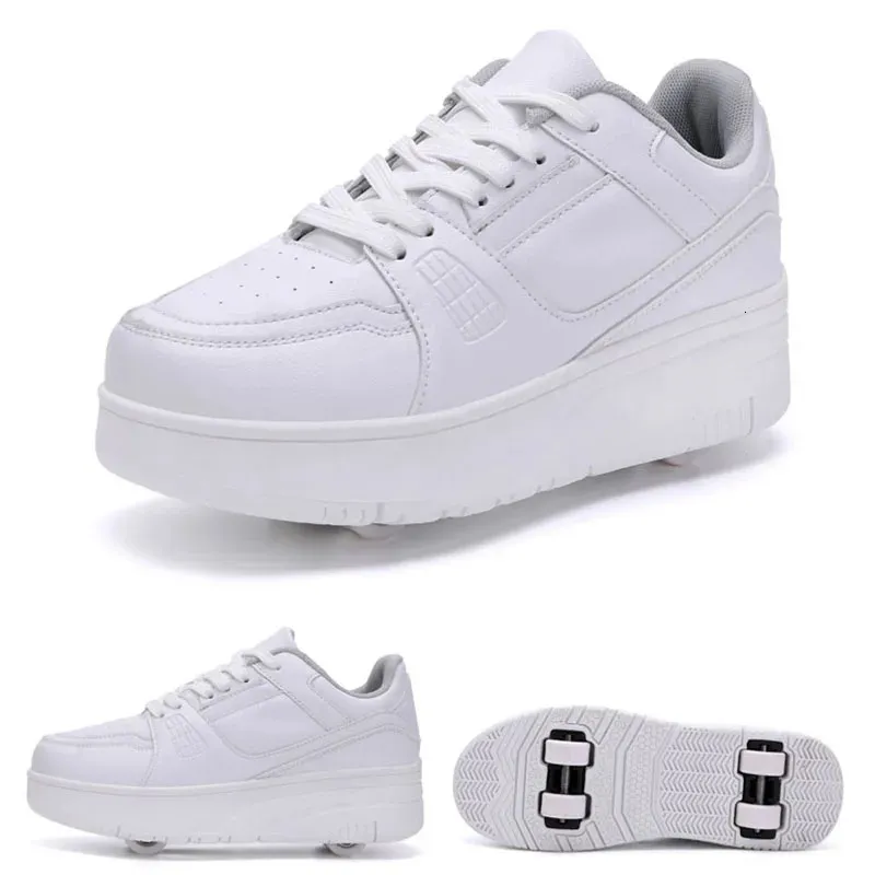 Athletic Roller Skate Kids Snickers With Wheels Children Rollerskates Fashion Outdoor Sports Shoes Girls Boys 231122_voghion.com
