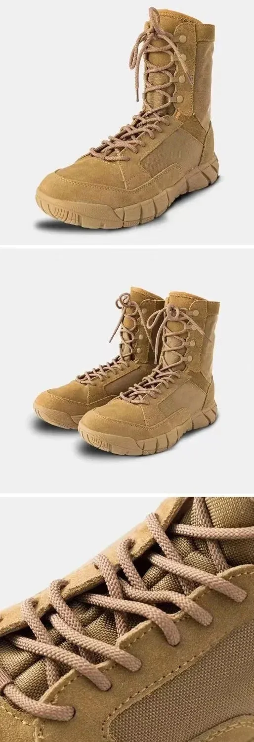 Tactical Boots For Men Durable Hiking Shoes Desert Combat Style_voghion.com
