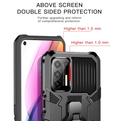 For Samsung Galaxy A03s Case Armor Cover Belt Clip+Tempered Screen Protector_voghion.com