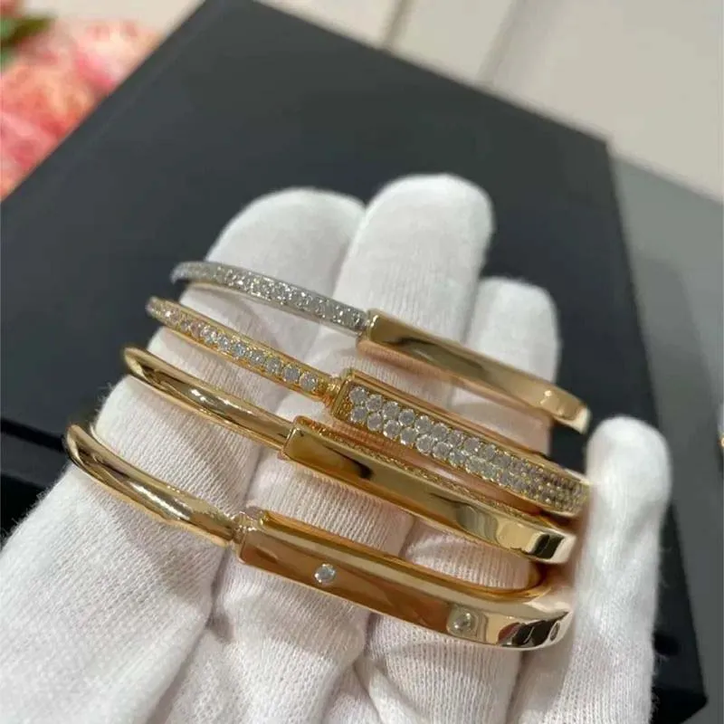 women rose bracelet woman sier stainless steel gold lock bangle high quality designer jewelry charms braccialetto_voghion.com