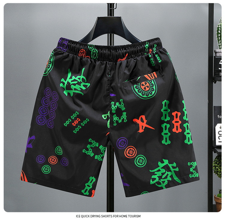 Plus Size Fat Summer Loose fitting Men's Shorts Trendy and Fashionable Half Beach Casual Middle Pants_voghion.com