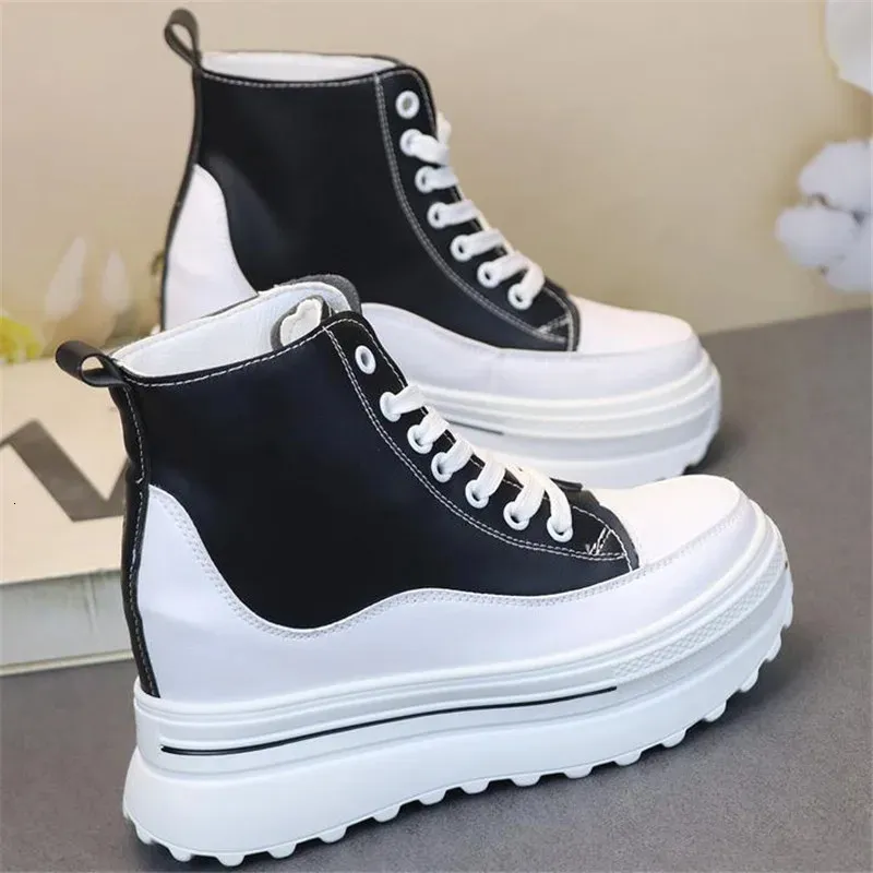 Platform Pu Leather Wedge Hidden Boots For Women Winter Running_voghion.com