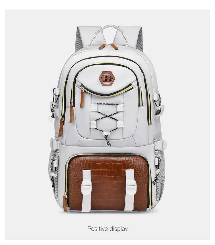 Outdoor Travel Backpack Men Women Multi-pockets Camping Shoulder Laptop School Bag Daypacks Trip Lage Storage_voghion.com