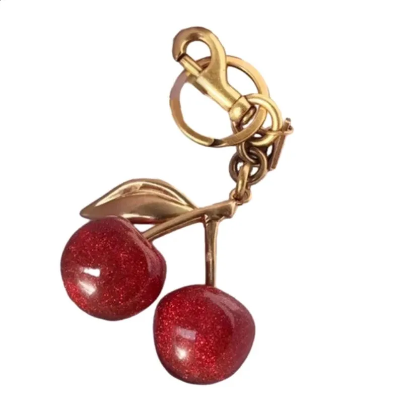 Stilvolles Schlüsselanhänger-Accessoire Kirschanhänger Schlüsselanhänger Taschenanhänger 517F 240813_voghion.com