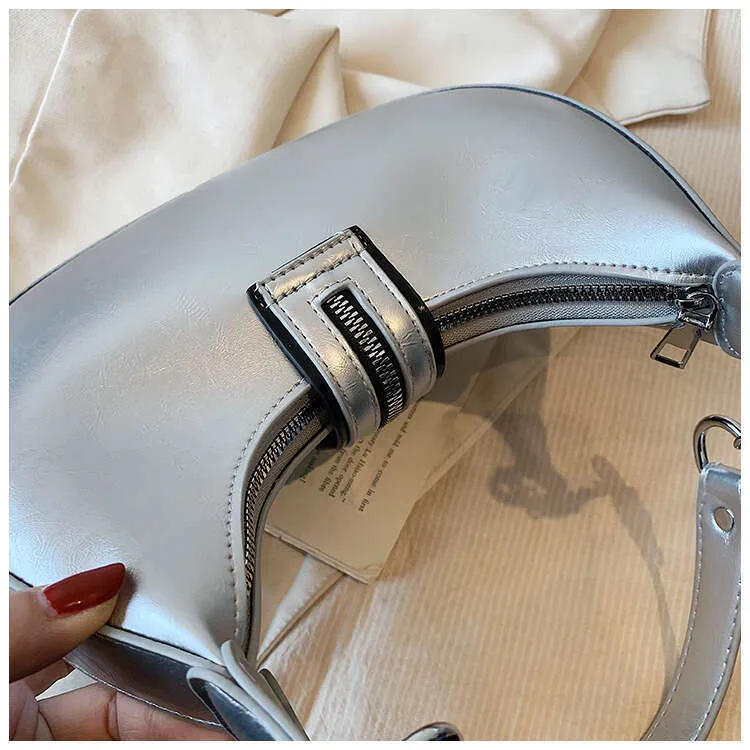 Y2k Shoulder Premium Pu Leather Mixed Color Rivet Fashion Handbag Retro Designer Women's Wallet Street Dressing Bag_voghion.com