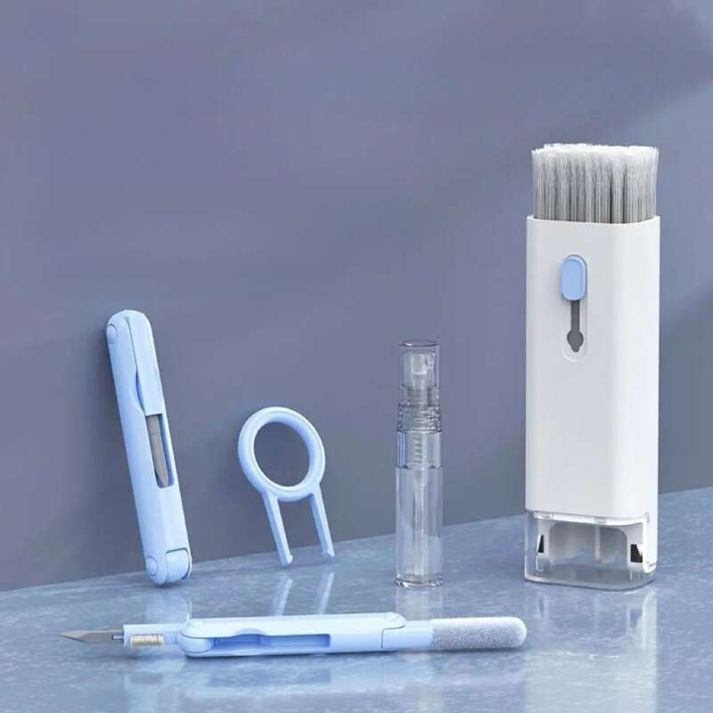 Set di spazzole per tastiera per computer multifunzione Seven In One, dispositivo per la pulizia e la rimozione della polvere degli auricolari Bluetooth, con_voghion.com