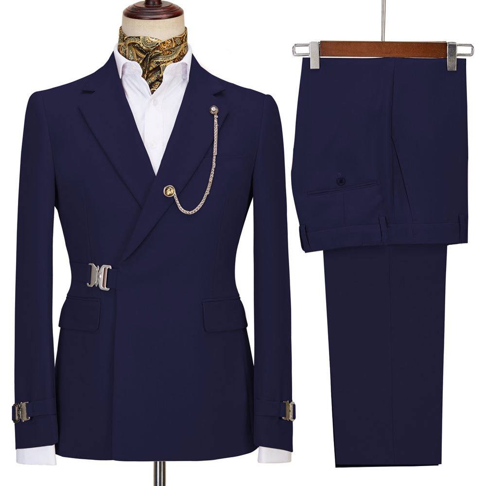 Men's Clothing New Two Piece Suits Casual Business Suits For Groomsmen And Groomsmen_voghion.com