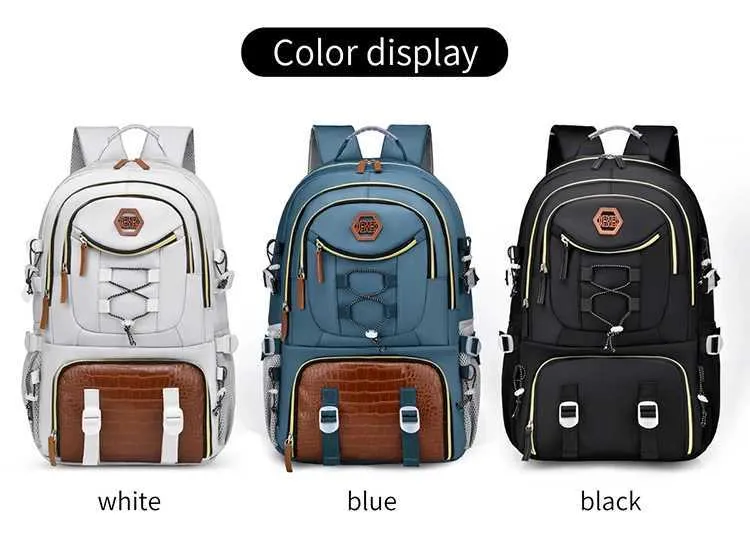 Outdoor Travel Backpack Men Women Multi-pockets Camping Shoulder Laptop School Bag Daypacks Trip Lage Storage_voghion.com