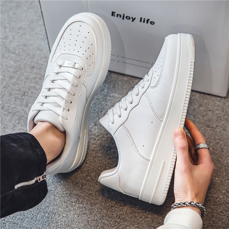 Heren 2024 nieuwe lente sport nr. 1 casual sneakers net celebrity jongens kleine witte trendy schoenen_voghion.com