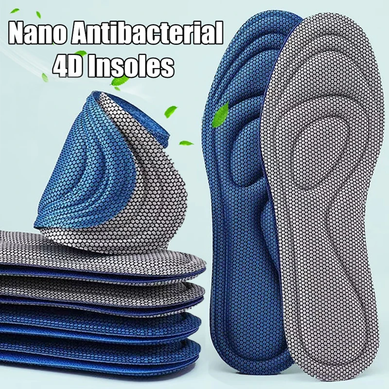 Solette ortopediche in nano memory foam per deodorizzazione antibatterica Inserti per assorbimento del sudore Scarpe sportive Cuscinetti da corsa_voghion.com