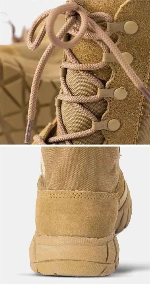 Tactical Boots For Men Durable Hiking Shoes Desert Combat Style_voghion.com