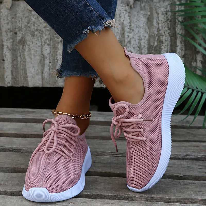 Women's Breathable Walking Shoes Non-slip Comfortable Trainers_voghion.com