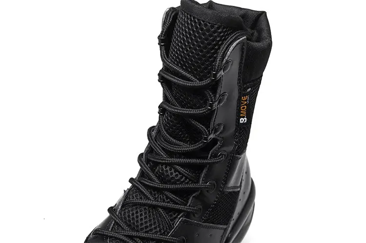 Waterproof Men's Work Ankle Boots Lace Up Motorcycle Boots_voghion.com