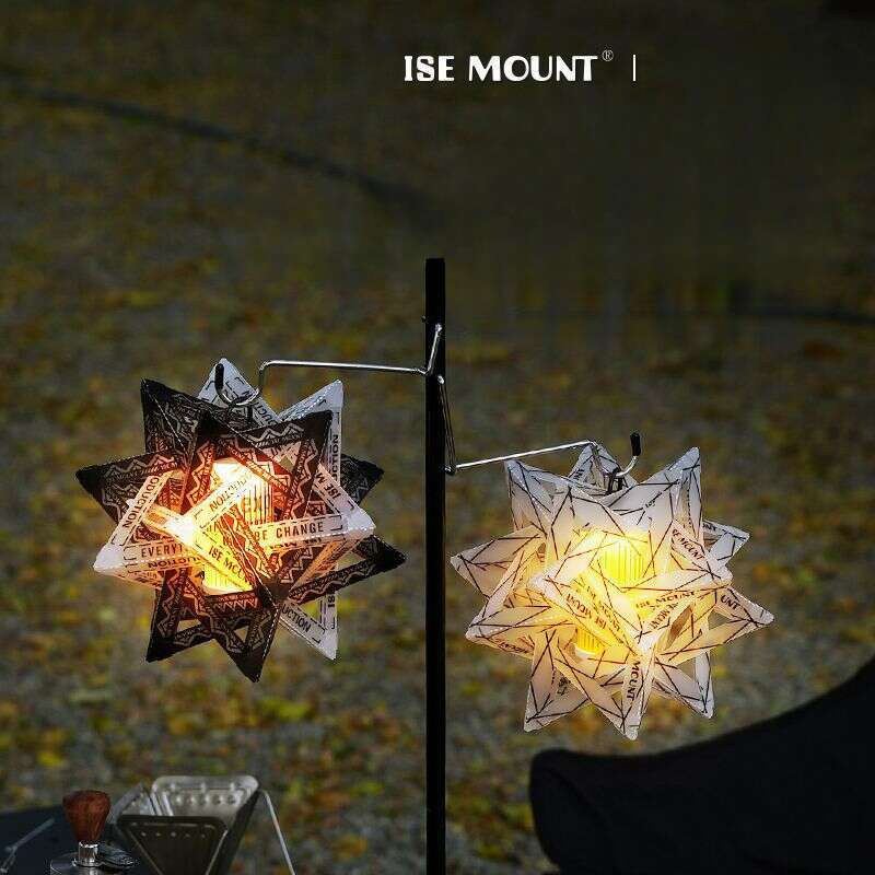 ISE MOUNT Camping în aer liber Placă PP pliabilă Culoare lucrată manual Accesorii de iluminat DIY Material abajur Polaris_voghion.com