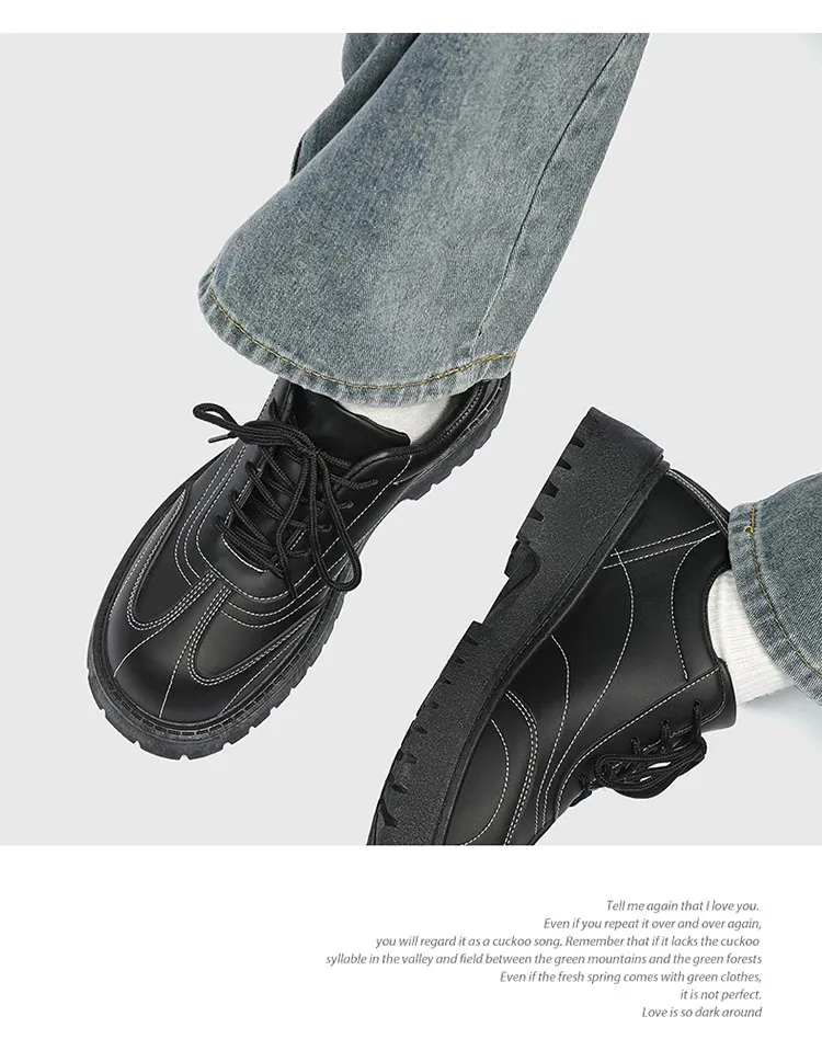 Homens casuais rendas até estilo britânico sola grossa oxfords de alta qualidade derby moda confortável sapatos ao ar livre masculino 39-44_voghion.com