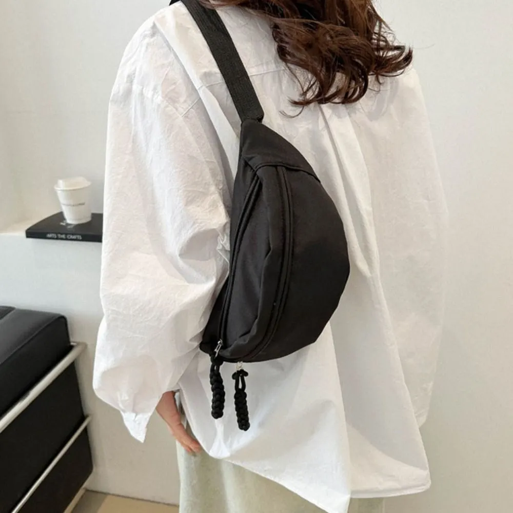 Neu Half Moon frauen Brust Oxford Tuch Wasserdichte Taille Taschen Multifunktionale Große Kapazität_voghion.com
