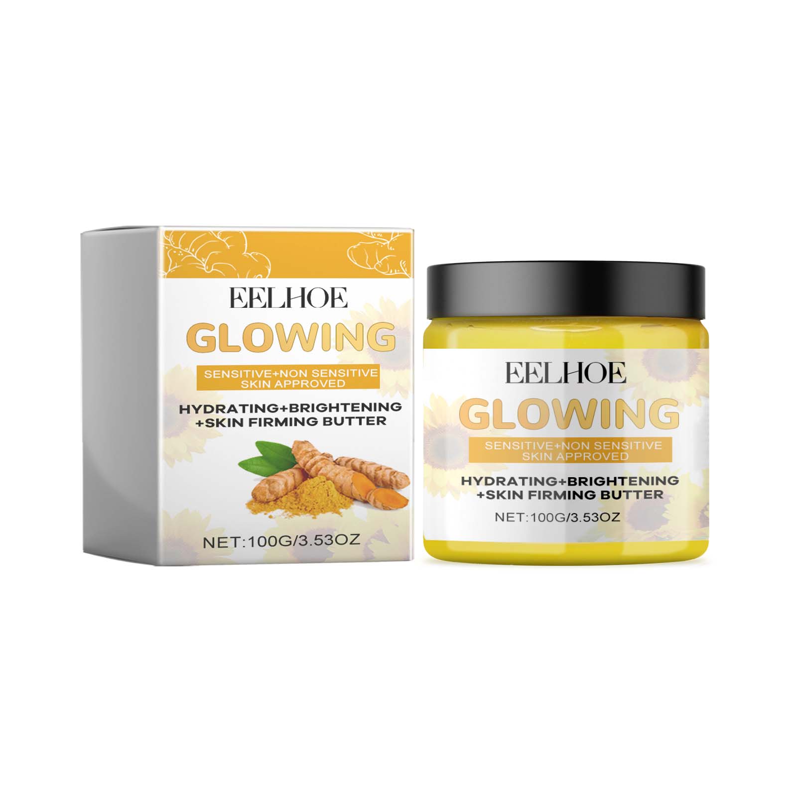 EELHOE Turmeric Moisturizing Cream Nourishes The Facial Skin Barrier, Hydrates And Moisturizes The Skin, And Is A Daily Moisturizing Cream_voghion.com