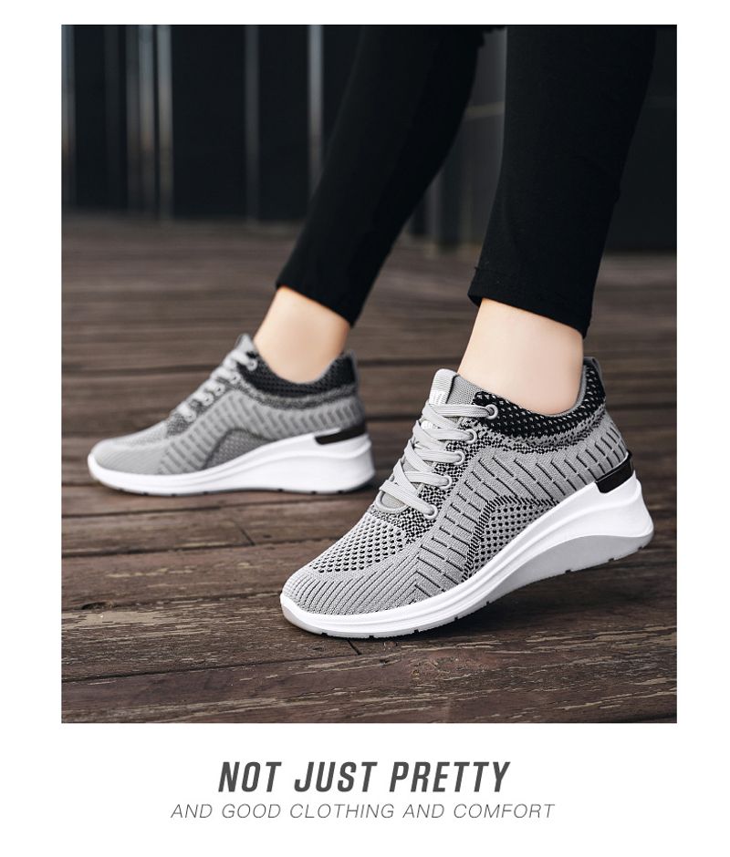 Women's Inner Height Increasing Sports Shoes For Daily Comfort_voghion.com