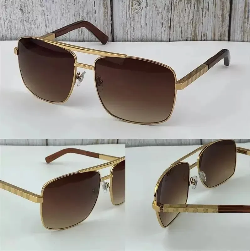 Fashion designer sunglasses Men classic attitude 0259 Metal square frame Popular retro avant-garde outdoor uv 400_voghion.com