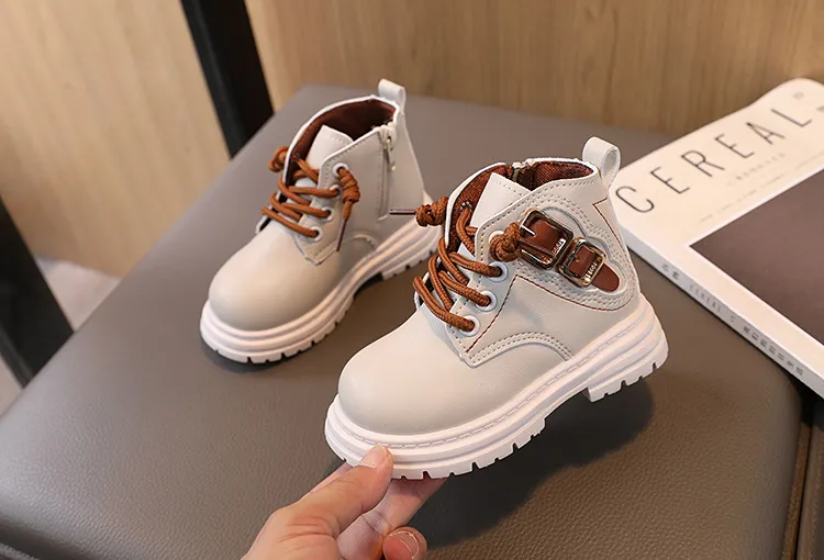 Pantofi sport pentru copii mici, toamnă și iarnă, noi, fete, maro, Kidsnest, băieți, casual, cu talpă moale, cizme scurte, mărime_voghion.com