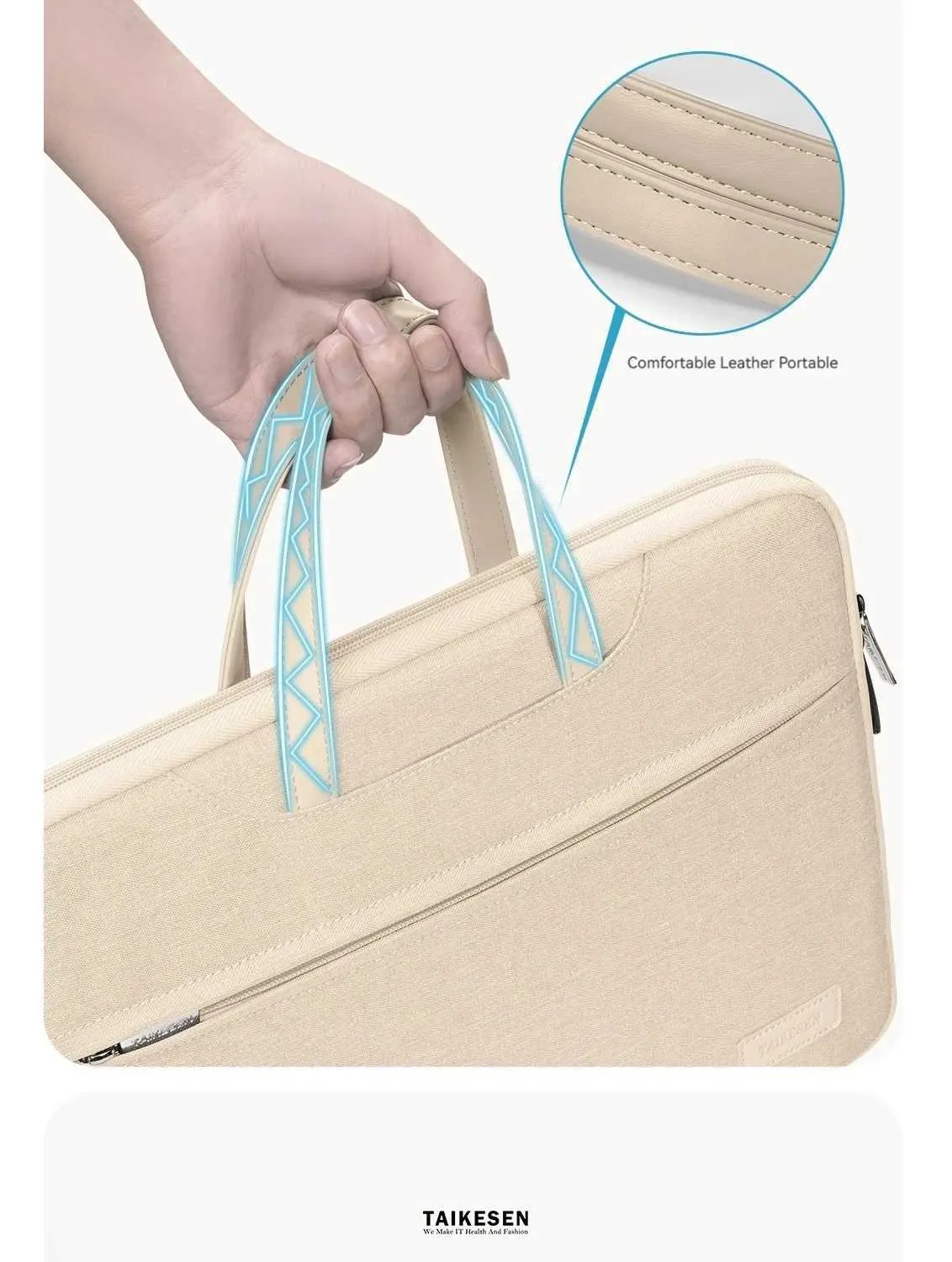 Borsa per notebook da donna elegante 13,3 14 16 pollici portatile custodia per laptop libro Pro custodia borsa valigetta borsa da viaggio C24111_voghion.com