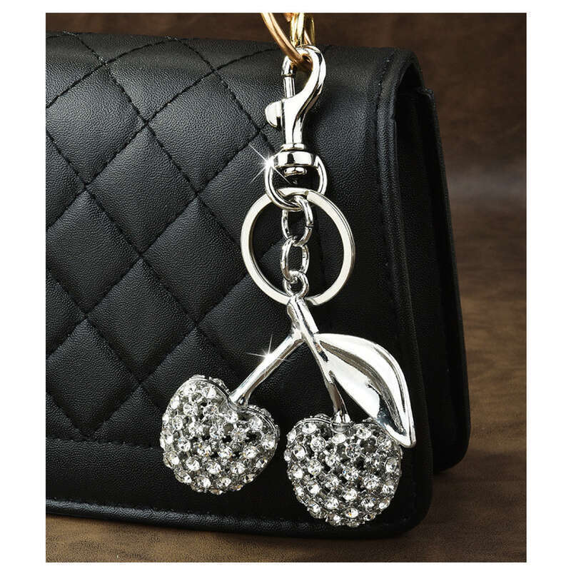 Jewelry Full Dia Bag Keychain Fruit Cherry Fashion Pendant_voghion.com